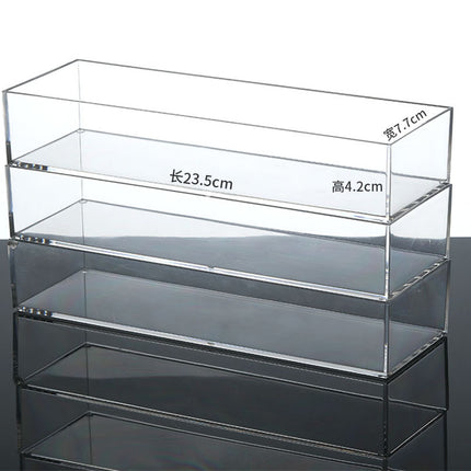 Mirror cabinet acrylic sundries stationery pencil storage box finishing box narrow strip storage transparent note hand account