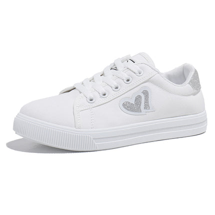 Large Size White Sneakers for Women 2026 New Popular Summer Flat Casual Versatile Sneakers with Soft Soles and Breathable Canvas Shoes