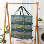 Dark green-(medium 3 layers 40*60cm)-multifunctional drying net