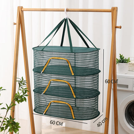 Drying Net Dry Goods Artifact Fly-proof Cage Foldable Balcony Dry Goods Net Home Drying Fish Drying Vegetable Net