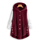 White sleeve wine red / XL