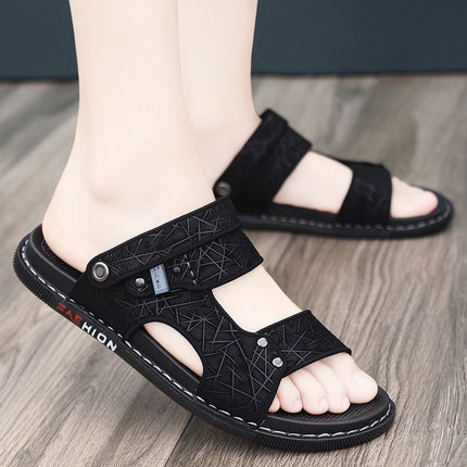 Sandals for Men, Outdoor Wear, 2025 New Summer Trendy Sports and Leisure Driving Sandals, Beach Dual-Purpose Outdoor Slippers