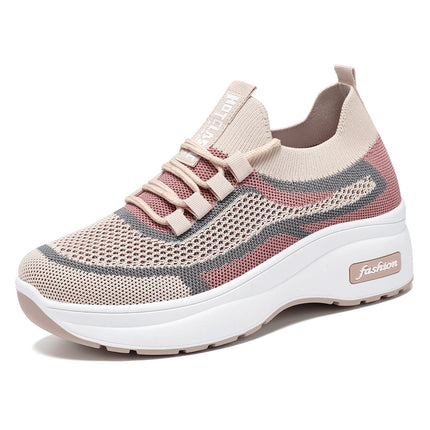 Women's Thick-Soled Classic Casual Shoes, Platform Shoes, Comfortable and Breathable Spring Sneakers, Fashionable and Versatile Sock Shoes Wholesale