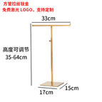 Brushed titanium square tube large base