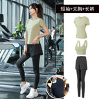 Grass green [short sleeve] three-piece set---crazy sale / M