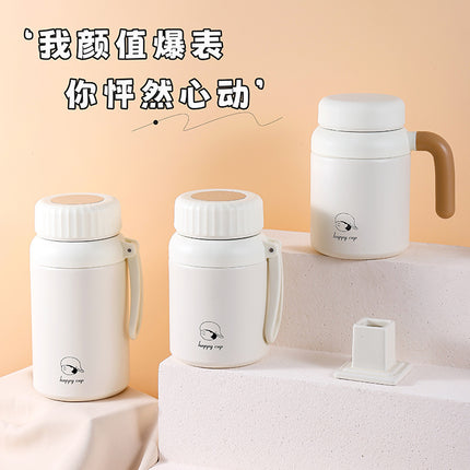 Cross-border Stainless Steel Large Capacity Outdoor Sports Water Cup 316 Tea Water Separation Thermos Cup High Color Value Student Water Cup