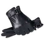 Pu leather belt buckle--black line / One size fits all