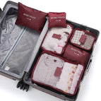 wine red six-piece set