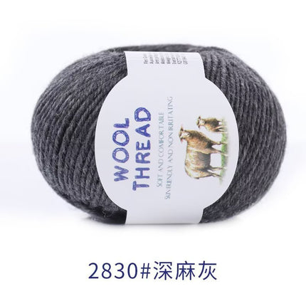 Cross-Border Wholesale Merino Wool Thread Handmade Stick Needle Hand Knitted Sweater Wool Pants Jacket Hat Scarf Shawl Thread
