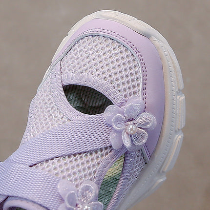 Mesh Breathable Girls' Hem Sandals Spring and Summer 2025 New Children's Shoes sneaker Lightweight Girls' Universal