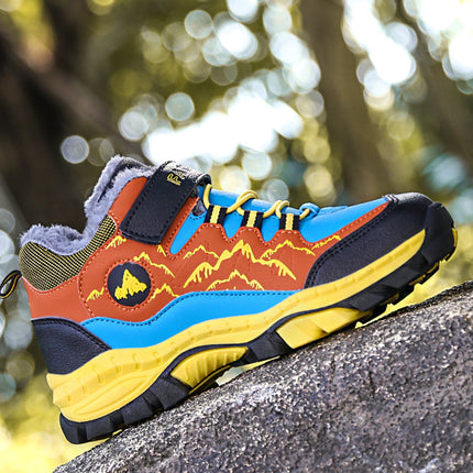 Cross-border plus size winter new round head high-top youth sports leisure fashion cotton snow outdoor hiking shoes
