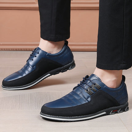 Cross-border Amazon Board Shoes Men's New Shoes Summer Fashion Men's Shoes Casual Shoes plus size British Style Lace-up