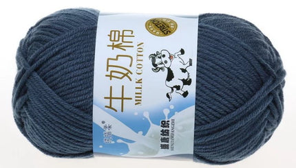 Five-Strand Milk Cotton Wool Ball Wholesale Medium Thick Thread Crochet Doll Shoes Scarf Handmade DIY Knitting Material Package