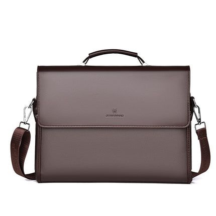 Cross-Border Foreign Trade Wholesale 2025 New Single-Shoulder Crossbody Bag, Hand-Held Business Bag, Horizontal Briefcase, Laptop Bag, Men's Bag