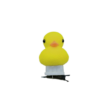 Selling cute magic luminous yellow duck hairpin super cute cartoon flash hairpin female headdress cross-border push night market