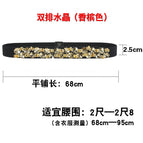 Double row crystal champagne color 70cm