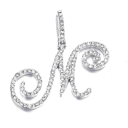 Foreign trade popular products full diamond hip hop jewelry grass letter pendant melon seed buckle Cuban chain accessories Amazon exclusive