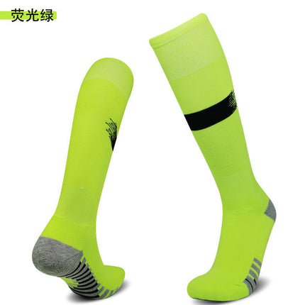 Cross-Border Professional Football Socks with Towel Bottom, Non-Slip, Sweat-Absorbent Sports Socks for Men, Children's High Tube Socks, Quick-Drying Football Sports Socks