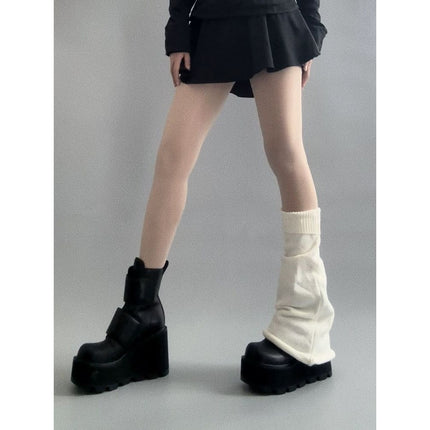 High-Definition Version of New Hot Girl High-Heeled Short Boots for Women in Autumn and Winter New Waterproof Platform Small Platform Thick-Soled Boots