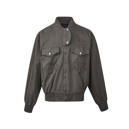 MADEEXTREME High Density Twill Cotton Tooling Vintage Antique Street American Letter Embroidered Jacket Jacket for Men