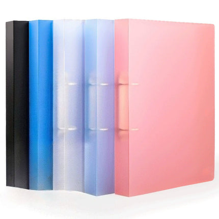 Qian Heng CY0362 folder 2 hole D-clip plastic pp folder A4 file bag storage box binder wholesale