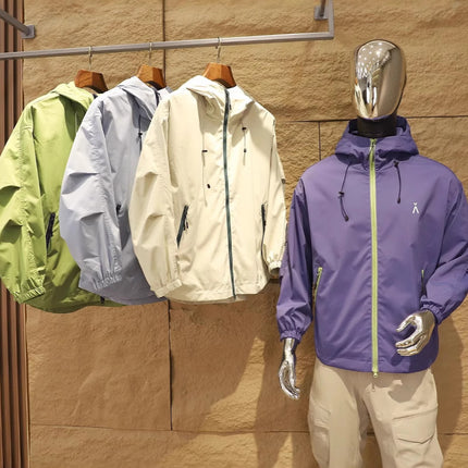 2025 Spring New Outdoor Couple's Fashionable All-match Casual Hooded Water-repellent Jacket Jacket