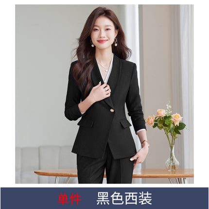 Suit suit Women's Autumn and Winter New Business Suit Jacket Medical Beauty Store Manager Broadcasting Workplace Interview Teacher's Tooling