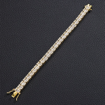 Popular Jewelry Rock Sugar Chain Children's European and American New Zircon Cuban Chain Hip Hop Jewelry Internet Celebrity Same Style Clothing Accessories