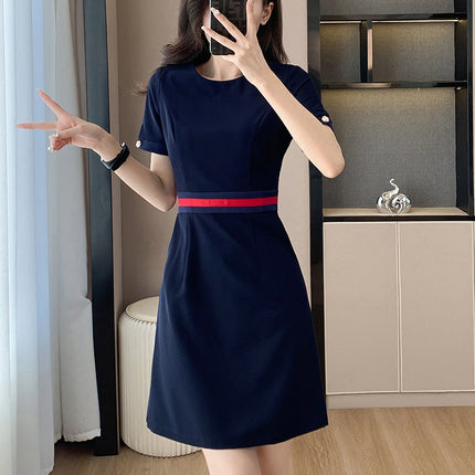 High-end salesman sales office work clothes hotel receptionist front desk interview formal dress jewelry store dress summer