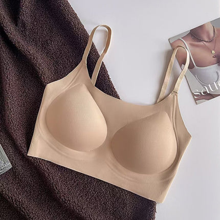 Original Liquid Foundation Invisible Traceless Intimates for Women with Small Breasts Push-Up 2024 New Vest-Style Sports Bra Anti-Sagging