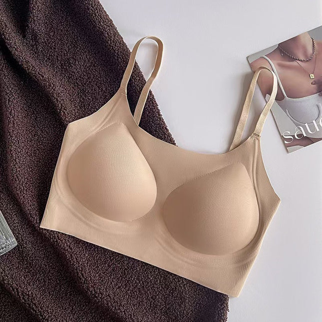 Original Liquid Foundation Invisible Traceless Intimates for Women with Small Breasts Push-Up 2024 New Vest-Style Sports Bra Anti-Sagging