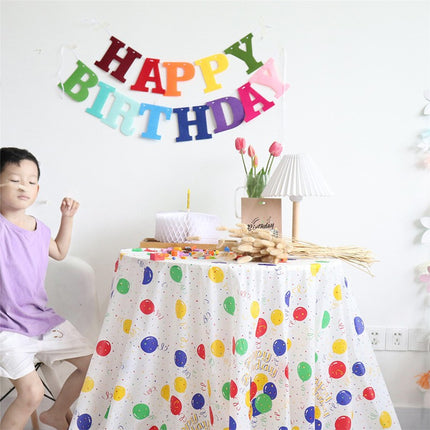 ins style birthday party disposable tablecloth boys and girls photo props party layout decoration table decoration