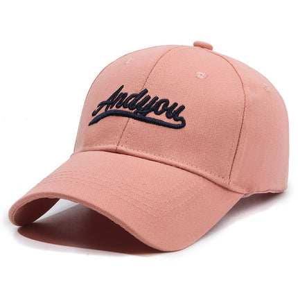 Japanese Style Casual Sanding Letter Embroidered Cap Women's Spring and Autumn Summer New Big Head Wide Brim Casual Baseball Cap