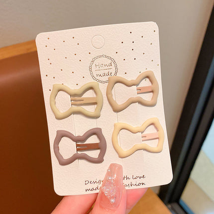 Milky Coffee Color Star Hairpin Baby Broken Hair Bb Clip Does Not Hurt Hair Little Girl Bangs Clip 2023 New Kidsren's Hairpin