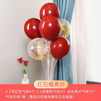 1 Table decoration (Ruby Red 4 bright gold 3)