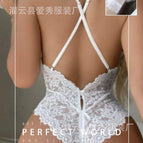 White + white stockings / S