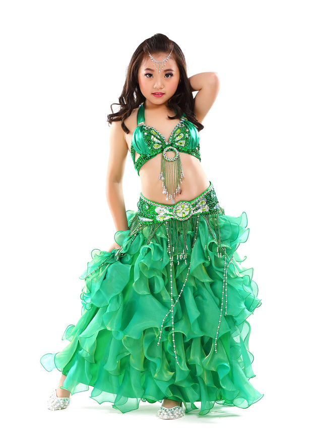 Dancer Children's Performance Costume suit Belly Dance suit New Children's Performance Dance Costume 823
