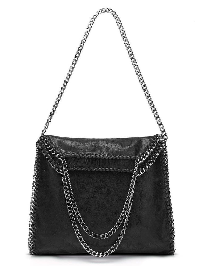 Aliexpress Foreign Trade 2025 New Chain Women's Bag Foldable Women's Shoulder Bag Factory Direct Sales Large Bag Wholesale