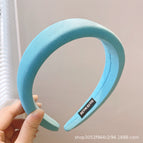 Blue#Sponge headband