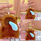 Bead chain style / Dark brown blue nose capibala