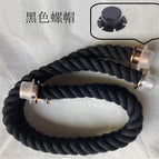 Black Rope Hard Gold Plated Button