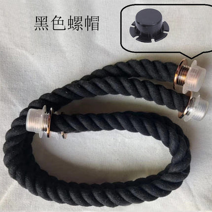 Factory wholesale hemp rope portable belt soft and hard rope bag accessories beach bag variety DIY woven hemp rope bag buckle accessories