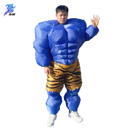 Cross-Border Hot Selling Funny Cyclist Doll Costume Masquerade Performance Props Hippie Sunglasses Dinosaur Inflatable Costume