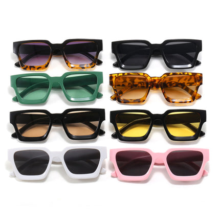 Korean Retro Frame Sunglasses for Women, Square Frame, Thick Edge, Simple Sunglasses, Concave Shape, Business Sunglasses 2025