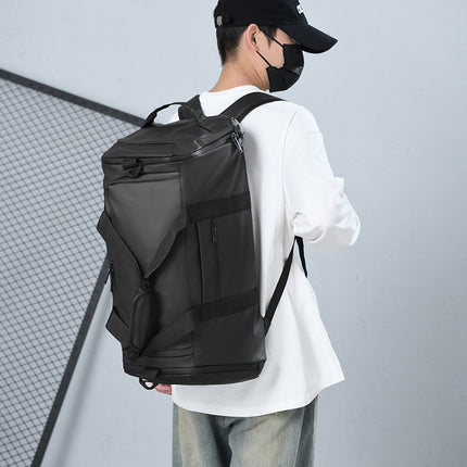 Fitness Bag with Dry and Wet Separation, Independent Shoe Compartment, Portable Sports Training Bag, Large Capacity, Multifunctional Shoulder Travel Bag