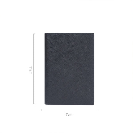 Customized Genuine Leather Card Holder for Men, Business Cowhide Cross-Grain Rfid Anti-Magnetic Card Holder, Ultra-Thin Bank Credit Card Holder Lo