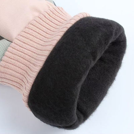 Ski Gloves for Men and Women, Winter Cold-Proof Gloves, Velvet, Thickened, Waterproof, Non-Slip, Outdoor Sports Cycling Touch Screen Gloves