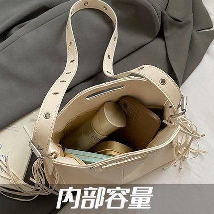 Ins Foreign Style One-Shoulder Tassel Bag Women's 2025 New Versatile Crossbody Bag Bags Cross-Border Women's Bag Wholesale