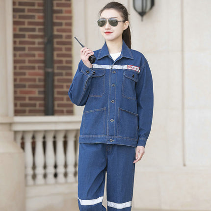 Pure Cotton Reflective Strips for Coal Mines, Spring & Fall Models, State Grid Electric Welders, Thickeneded Wear-Resistant Labor Protection Clothing