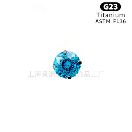 F136 Titanium Alloy Cross-border Bird's Nest Cut Earrings Earrings Earrings Ear Bone Ear Nail Accessories